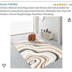 4’ X 6 ‘ abstract rug